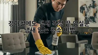 장마철에도 냄새 걱정 끝! 임실군 냄새 없는 청소 비법
